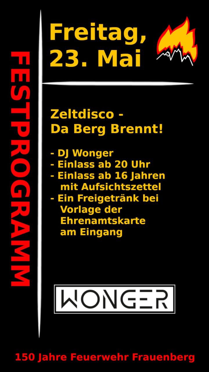 Festprogramm Freitag